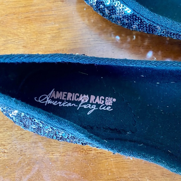 ♥️ SALE ✅ AMERICAN RAG CIE 1984  GLITTER FLAT SHOES - Picture 5 of 10